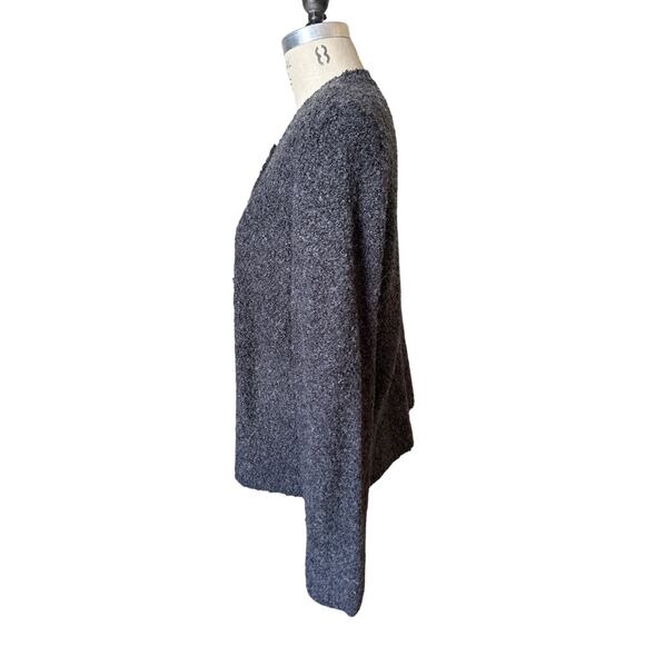 J.Crew Gray Boucle Textured Cardigan Size XL XLarge - Picture 2 of 6
